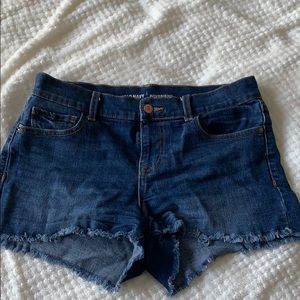 Jean shorts.